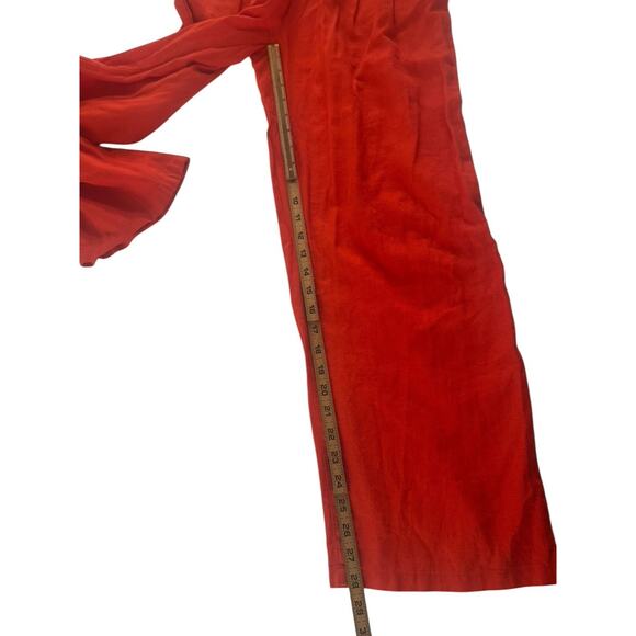 Urban Outfitters Women Small Hi-Rise Linen Rayon Wide Leg Pants Pleated #5605 - Picture 10 of 14